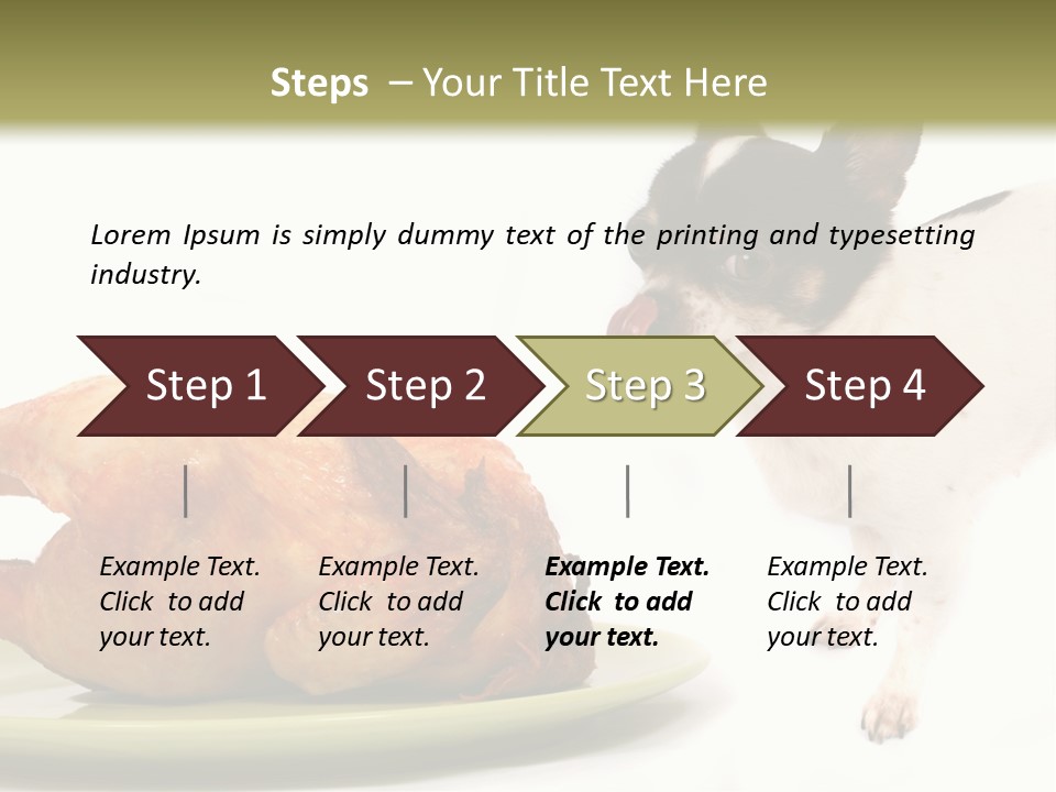 Dinner Shorthaired Shorthair PowerPoint Template