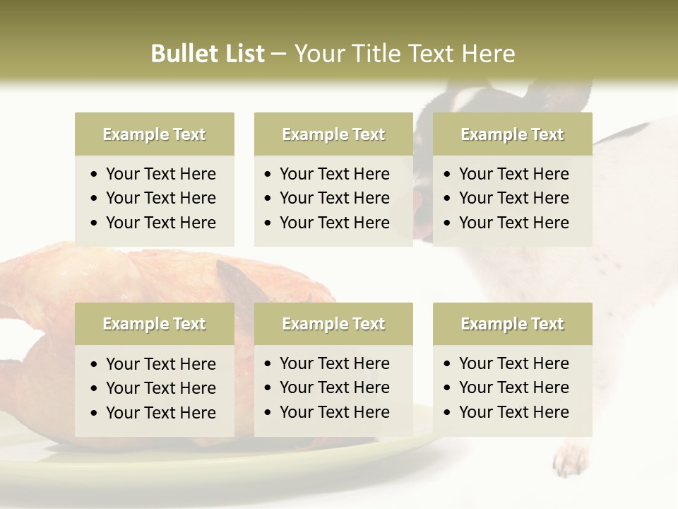 Dinner Shorthaired Shorthair PowerPoint Template