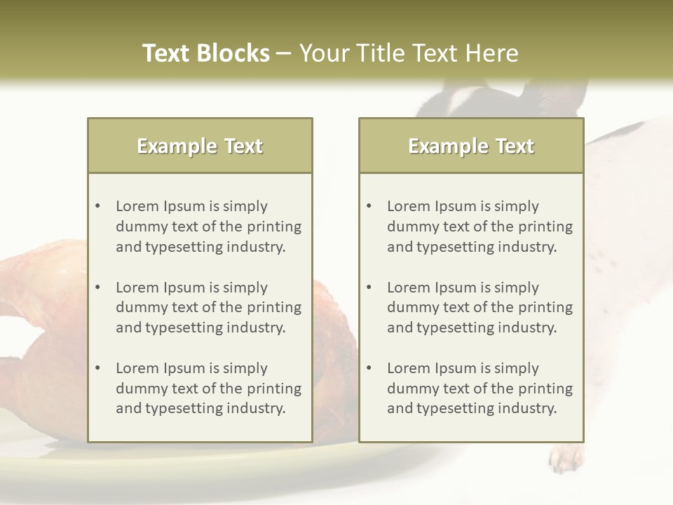 Dinner Shorthaired Shorthair PowerPoint Template