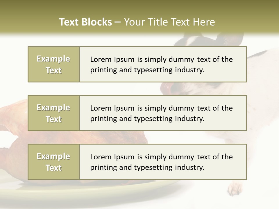 Dinner Shorthaired Shorthair PowerPoint Template