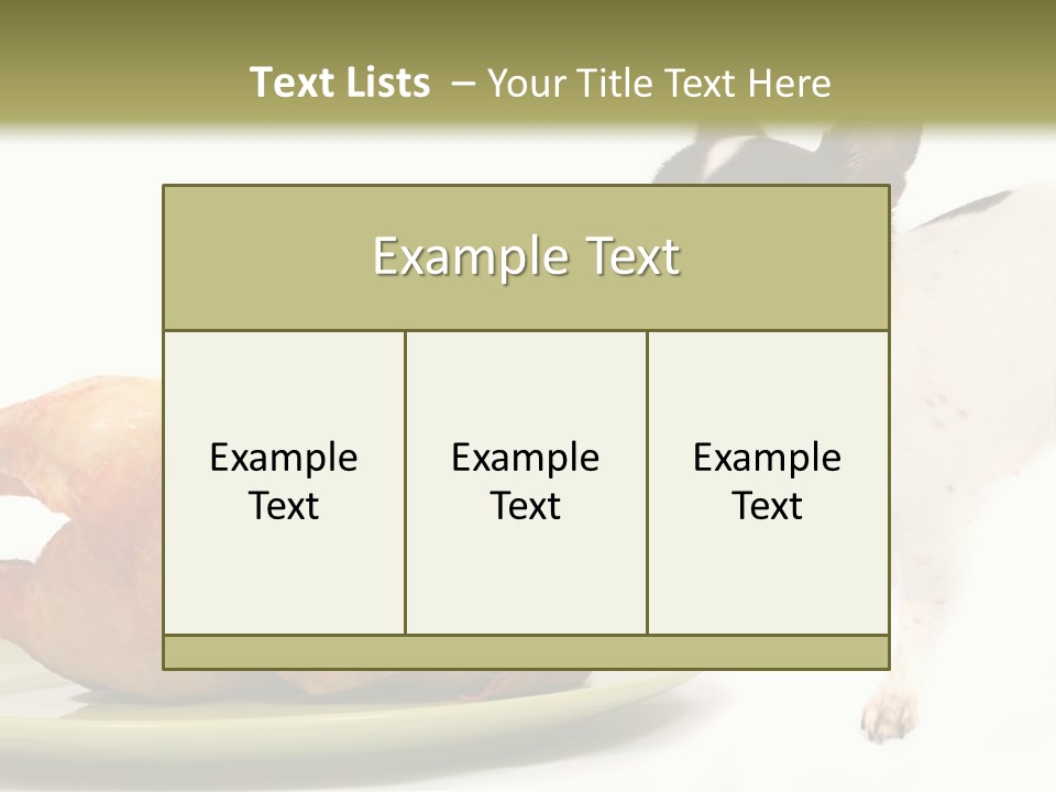 Dinner Shorthaired Shorthair PowerPoint Template