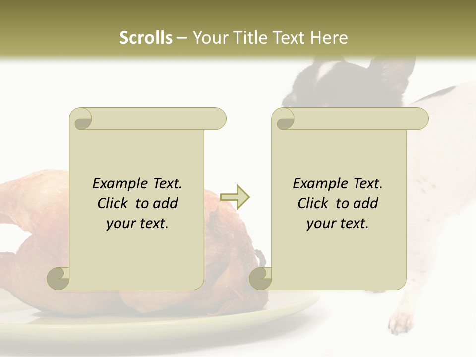 Dinner Shorthaired Shorthair PowerPoint Template