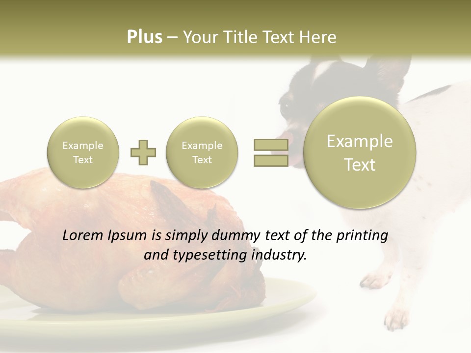 Dinner Shorthaired Shorthair PowerPoint Template