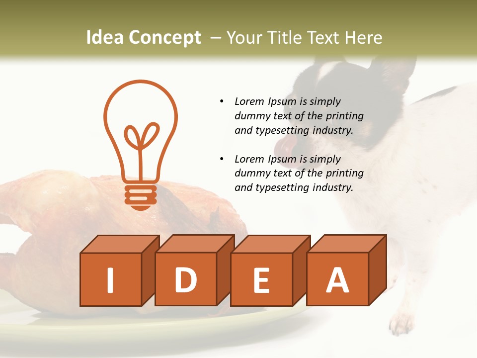 Dinner Shorthaired Shorthair PowerPoint Template