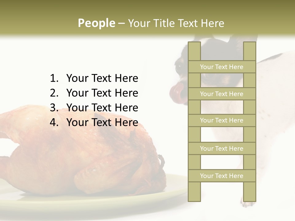 Dinner Shorthaired Shorthair PowerPoint Template
