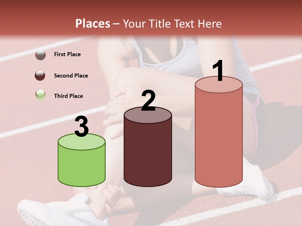 Caucasian Painful Athlete PowerPoint Template