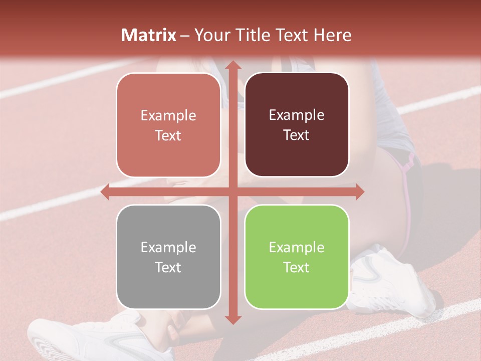 Caucasian Painful Athlete PowerPoint Template