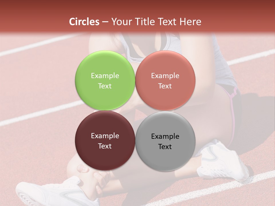 Caucasian Painful Athlete PowerPoint Template