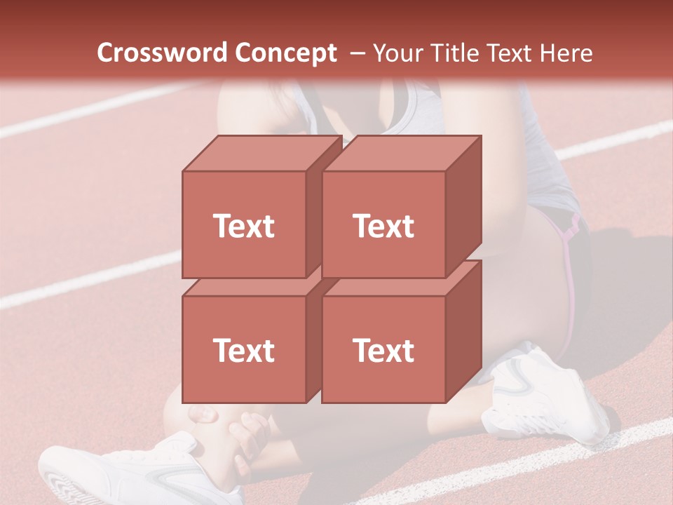 Caucasian Painful Athlete PowerPoint Template