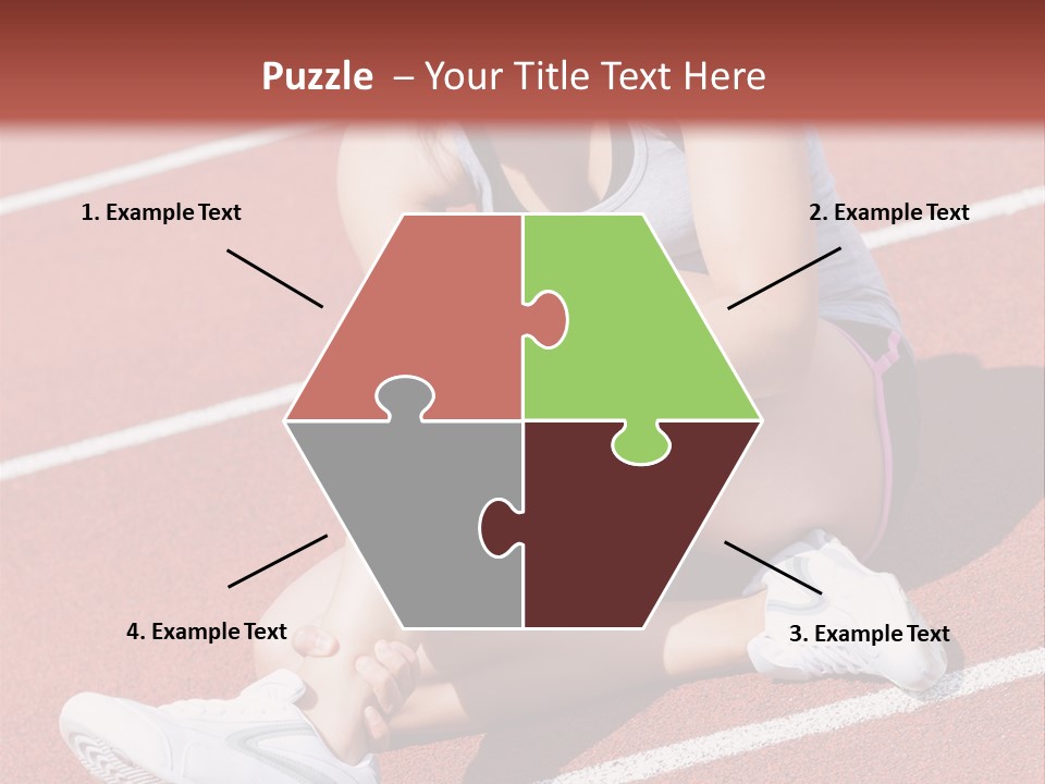 Caucasian Painful Athlete PowerPoint Template