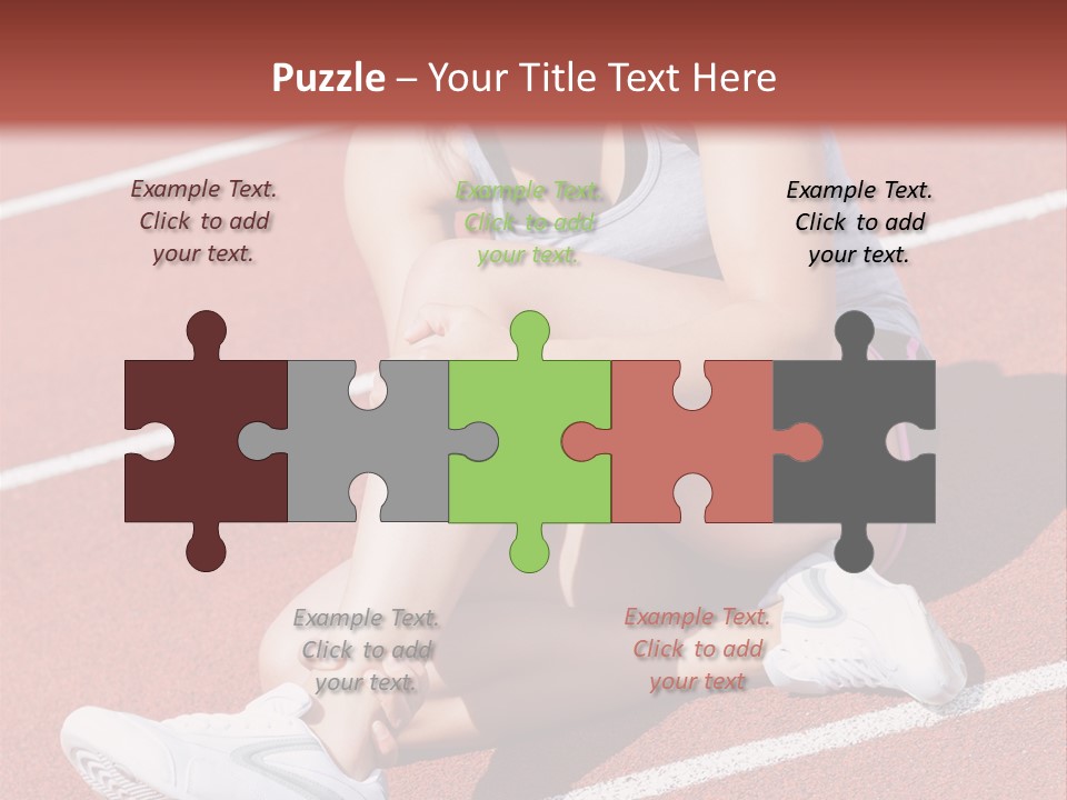 Caucasian Painful Athlete PowerPoint Template