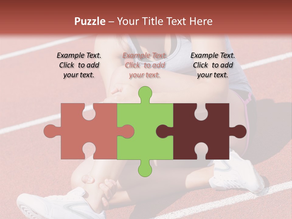 Caucasian Painful Athlete PowerPoint Template