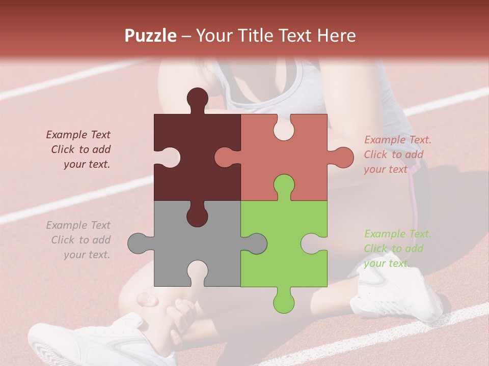 Caucasian Painful Athlete PowerPoint Template