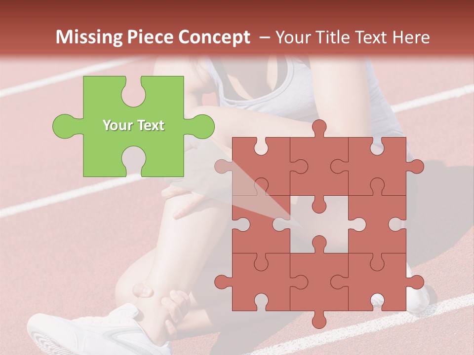 Caucasian Painful Athlete PowerPoint Template