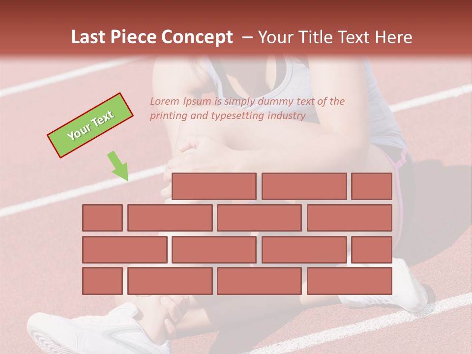 Caucasian Painful Athlete PowerPoint Template