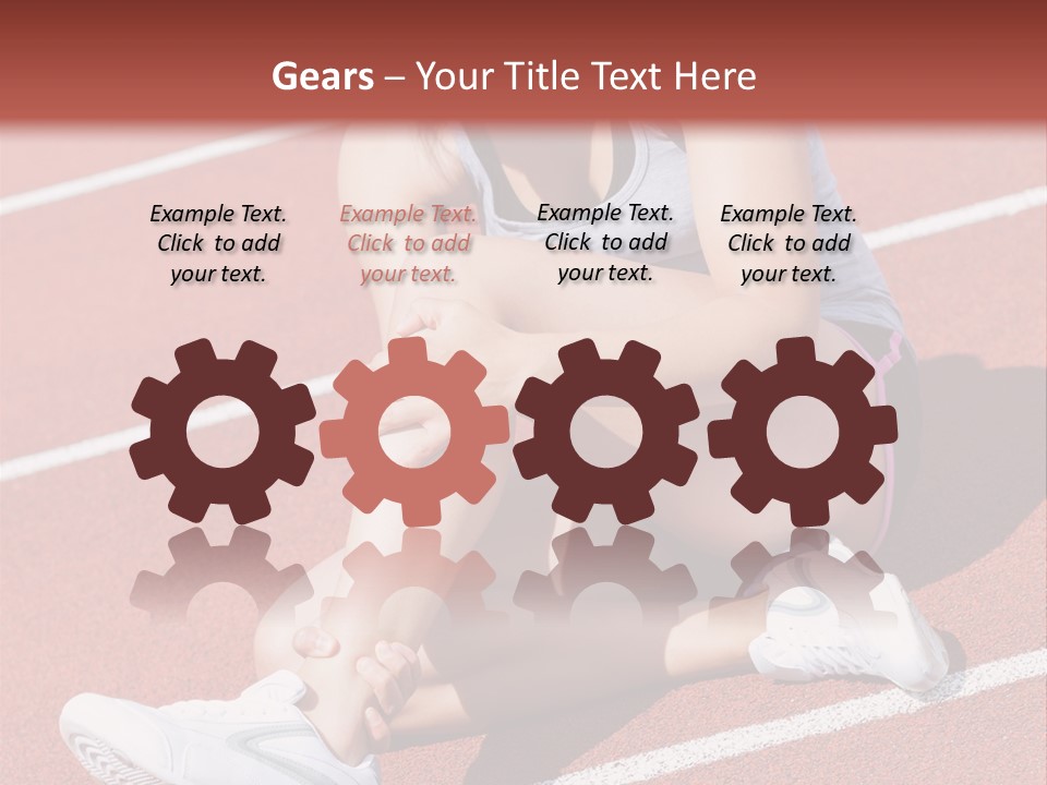 Caucasian Painful Athlete PowerPoint Template