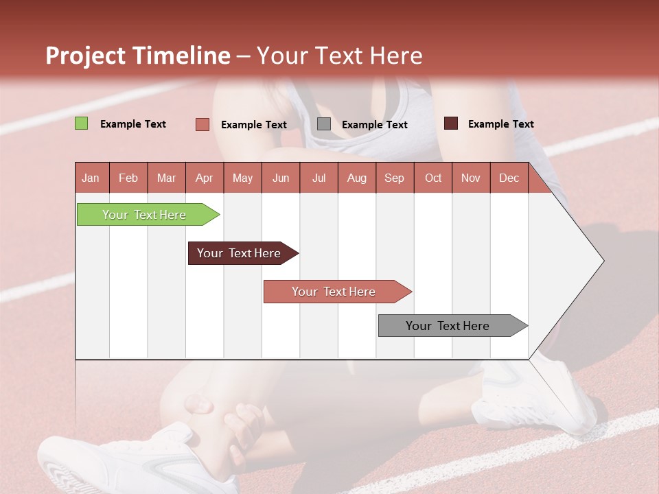 Caucasian Painful Athlete PowerPoint Template