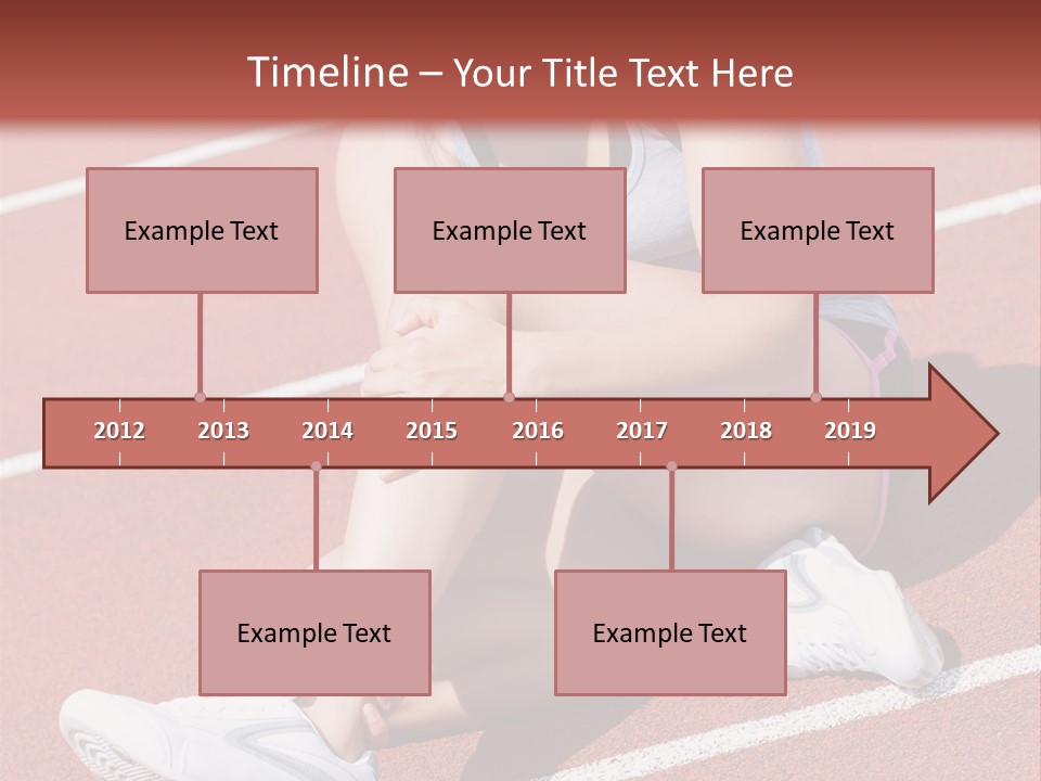 Caucasian Painful Athlete PowerPoint Template