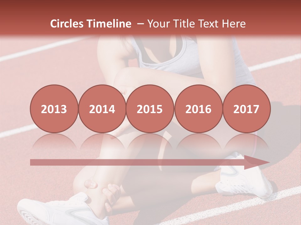 Caucasian Painful Athlete PowerPoint Template