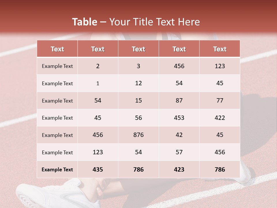 Caucasian Painful Athlete PowerPoint Template