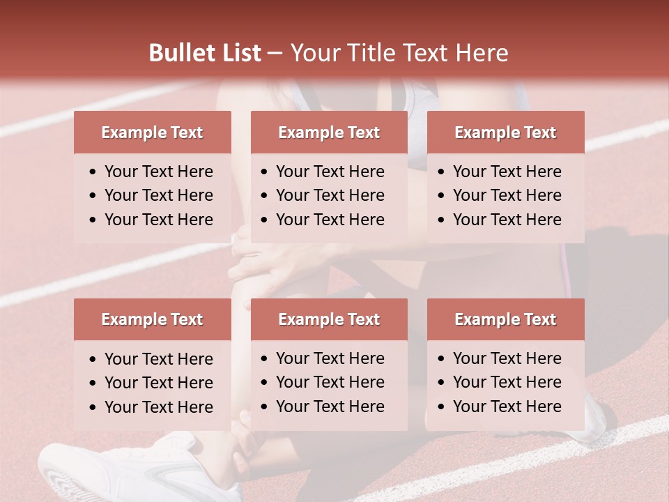 Caucasian Painful Athlete PowerPoint Template