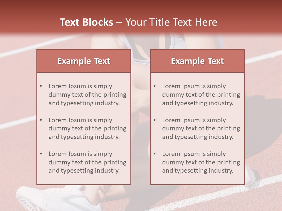 Caucasian Painful Athlete PowerPoint Template