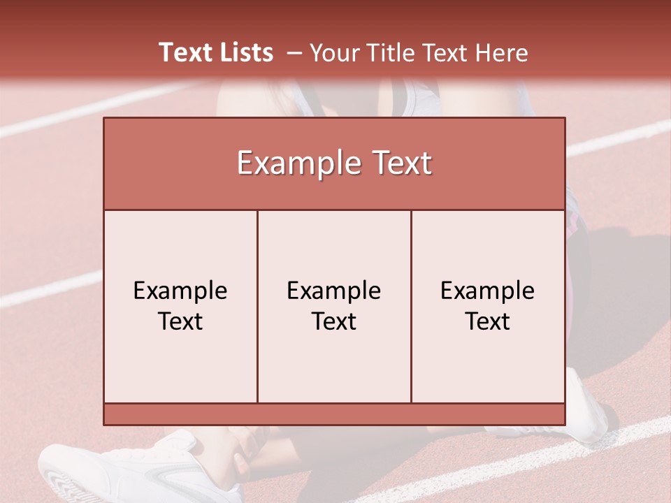 Caucasian Painful Athlete PowerPoint Template
