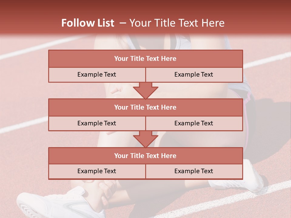 Caucasian Painful Athlete PowerPoint Template