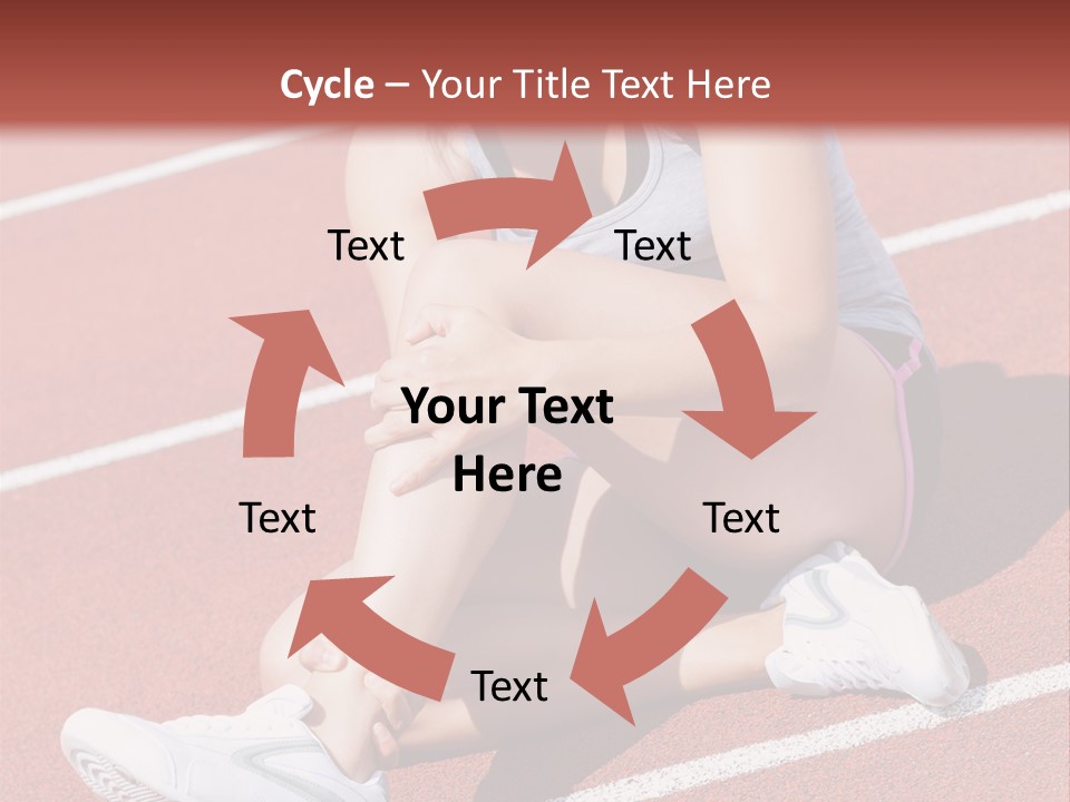 Caucasian Painful Athlete PowerPoint Template