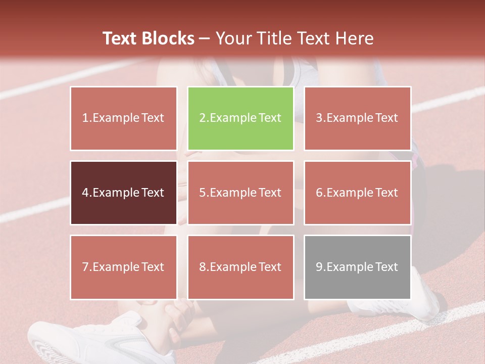 Caucasian Painful Athlete PowerPoint Template