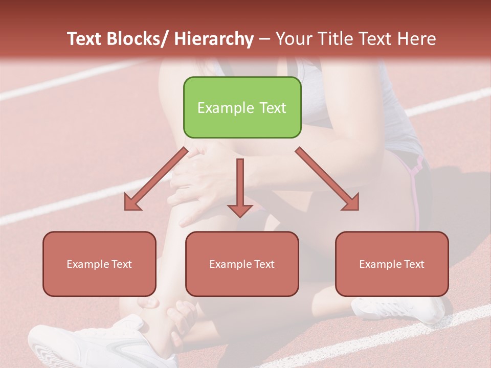 Caucasian Painful Athlete PowerPoint Template