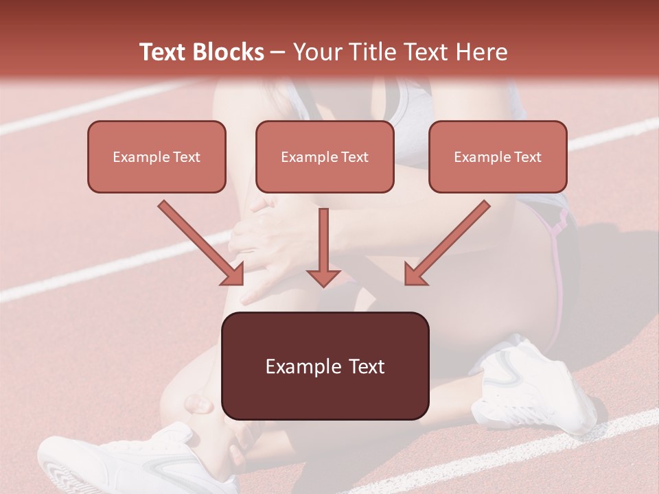 Caucasian Painful Athlete PowerPoint Template