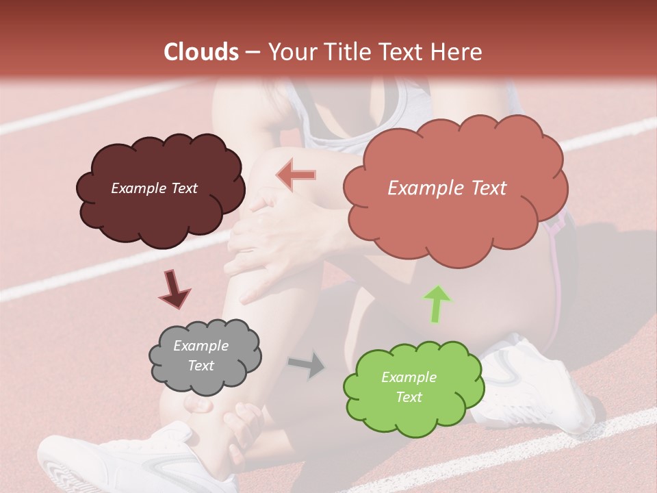 Caucasian Painful Athlete PowerPoint Template