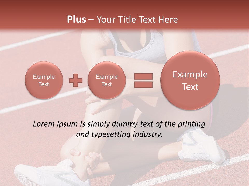 Caucasian Painful Athlete PowerPoint Template