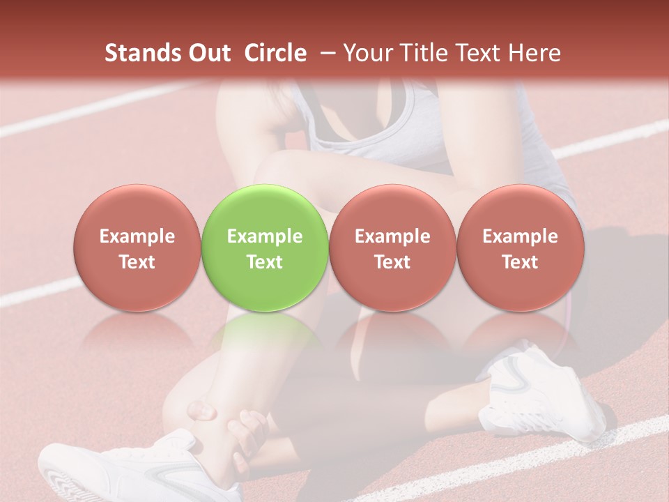 Caucasian Painful Athlete PowerPoint Template