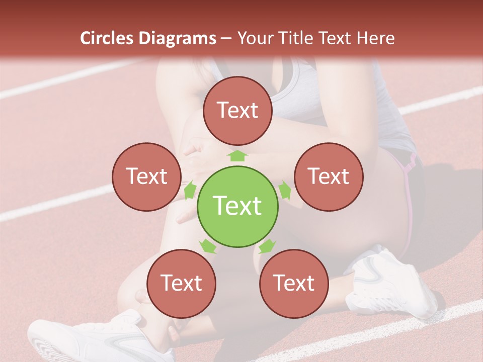 Caucasian Painful Athlete PowerPoint Template