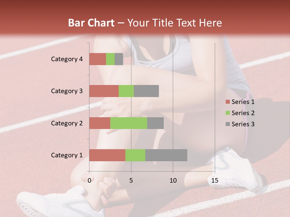 Caucasian Painful Athlete PowerPoint Template