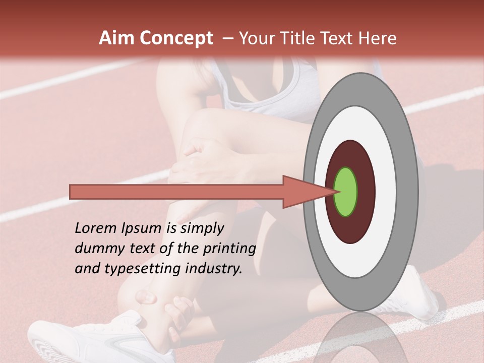 Caucasian Painful Athlete PowerPoint Template