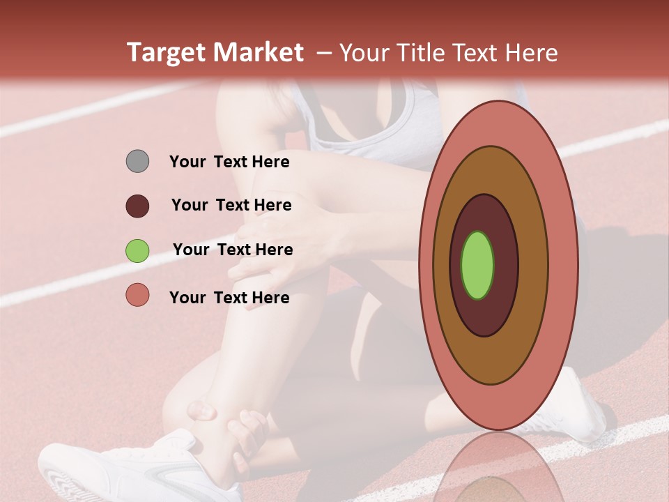 Caucasian Painful Athlete PowerPoint Template