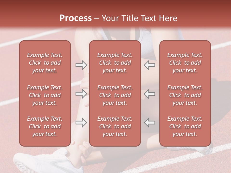Caucasian Painful Athlete PowerPoint Template