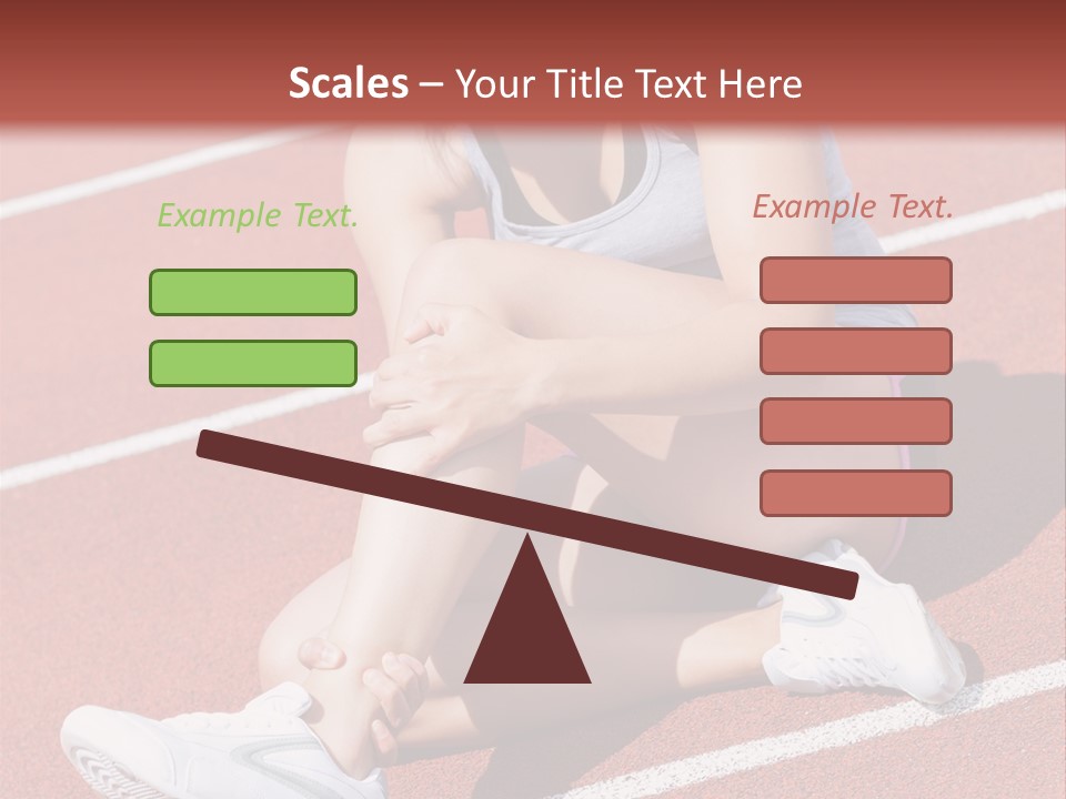 Caucasian Painful Athlete PowerPoint Template