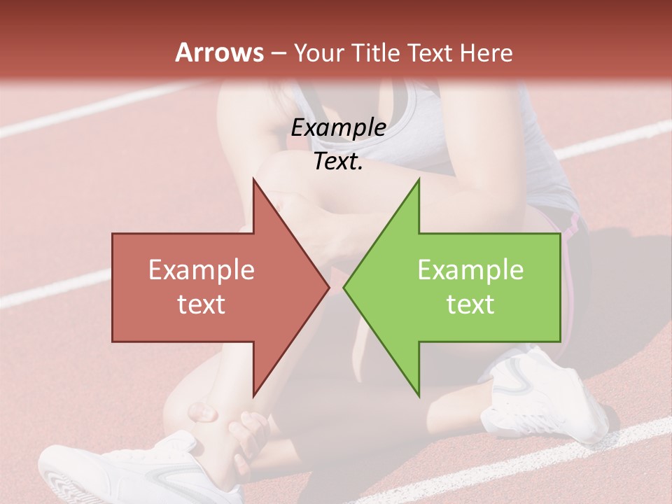 Caucasian Painful Athlete PowerPoint Template