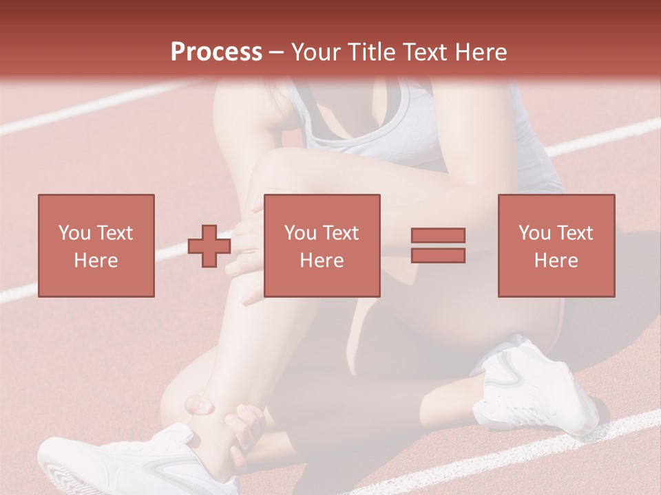 Caucasian Painful Athlete PowerPoint Template
