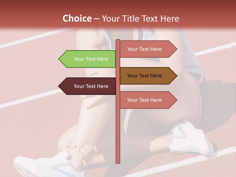 Caucasian Painful Athlete PowerPoint Template