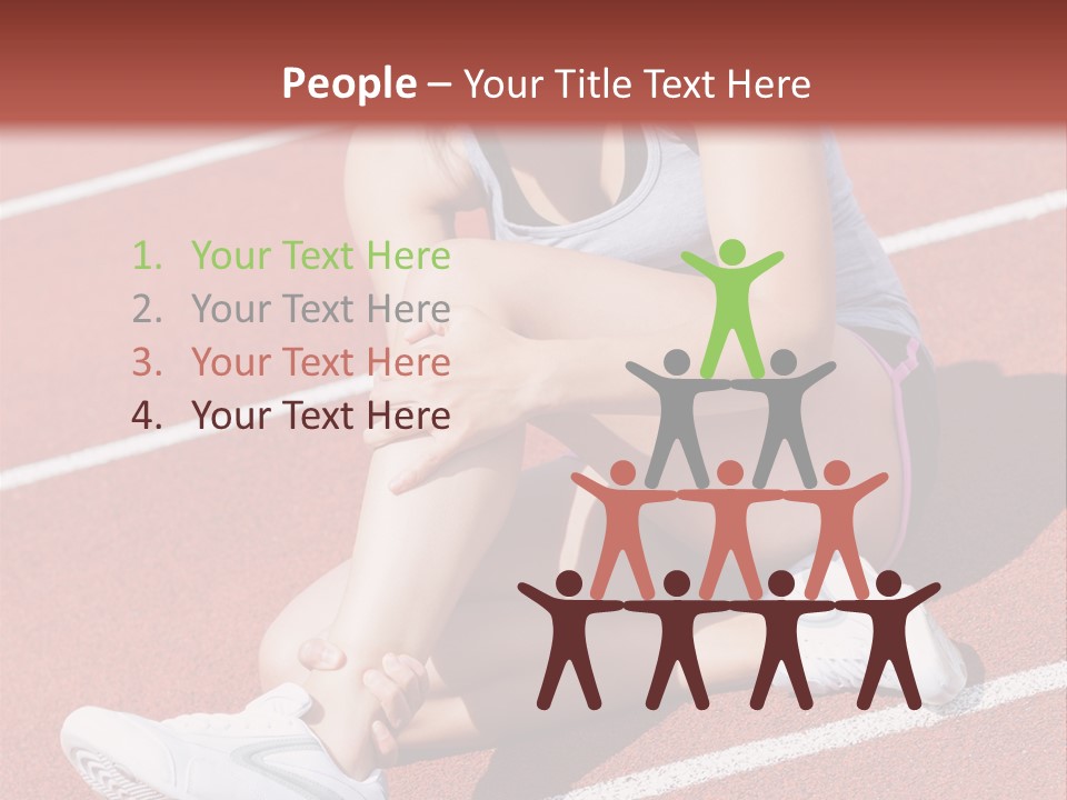 Caucasian Painful Athlete PowerPoint Template