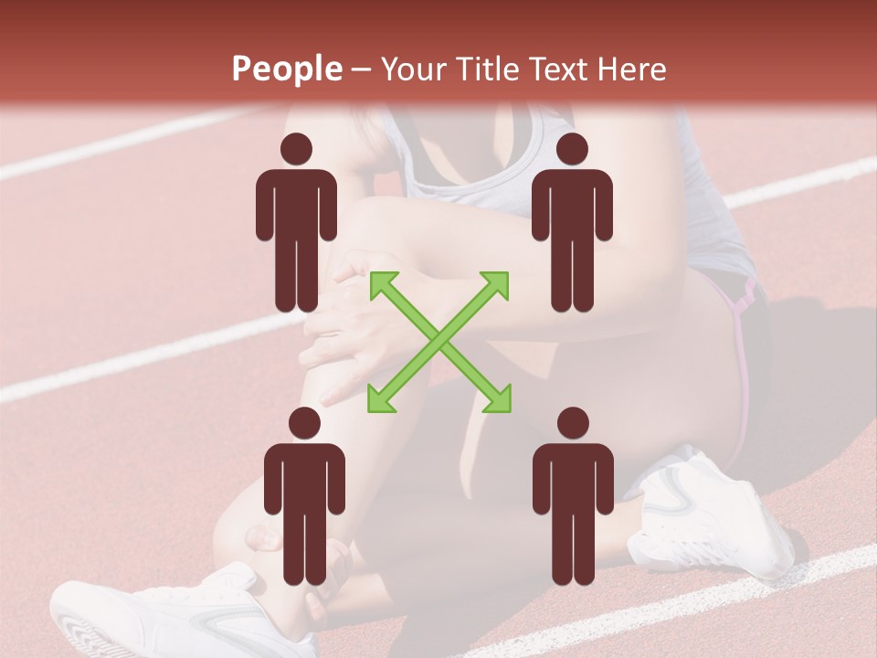 Caucasian Painful Athlete PowerPoint Template
