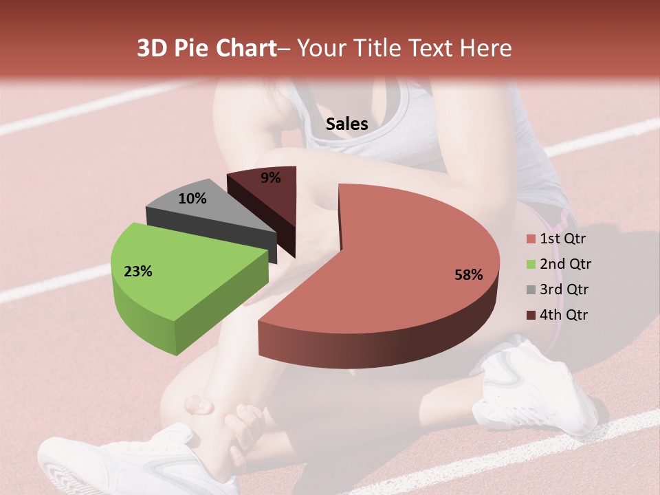 Caucasian Painful Athlete PowerPoint Template