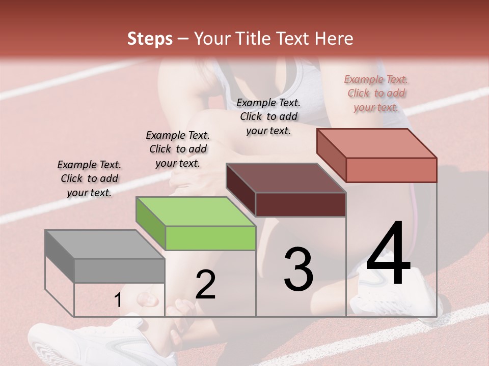 Caucasian Painful Athlete PowerPoint Template
