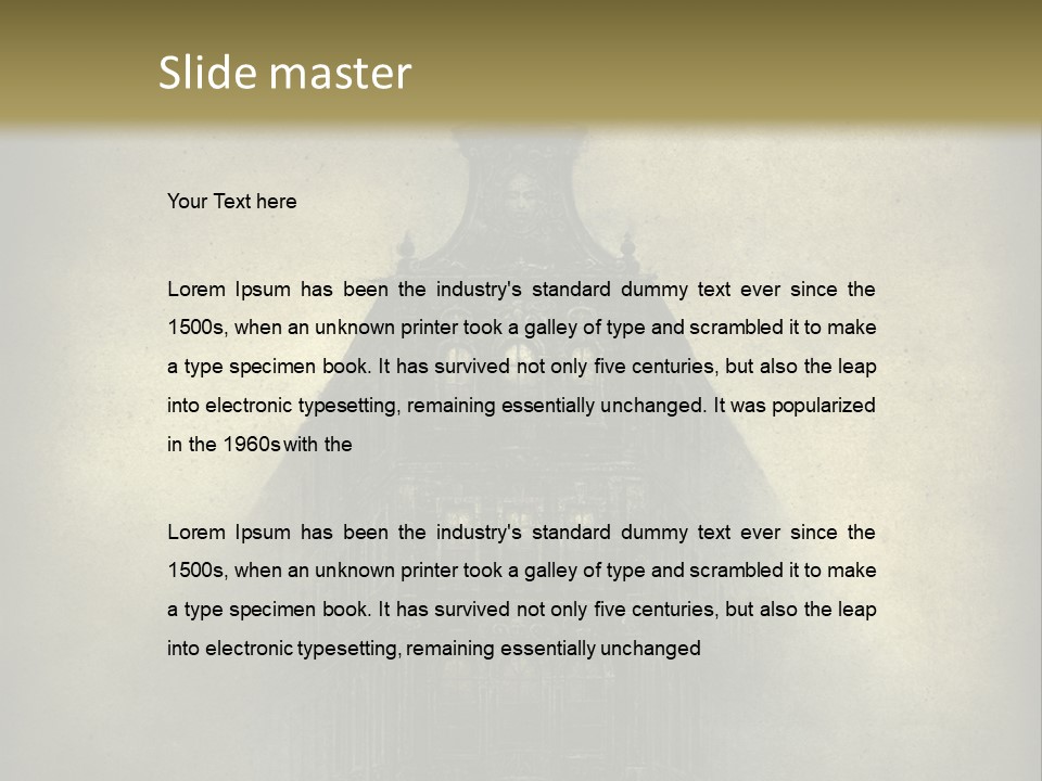 Old Fashioned Street Grunge PowerPoint Template