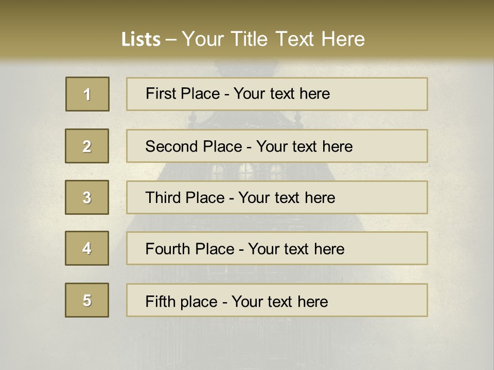 Old Fashioned Street Grunge PowerPoint Template